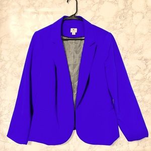 Royal blue size 1x Womens business casual blazer Worthington